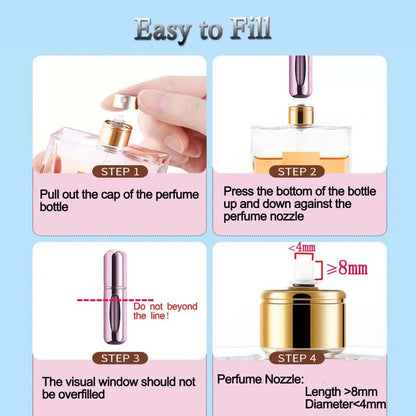 Perfume Atomizer Portable Liquid Cosmetics Containers